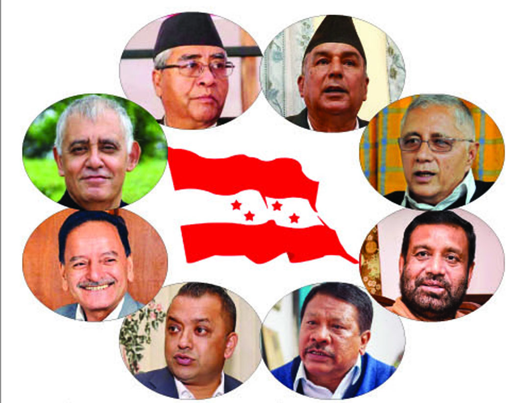 काँग्रेसको १४औं महाधिवेशनमा आठ जना सभापतिका उम्मेदवार