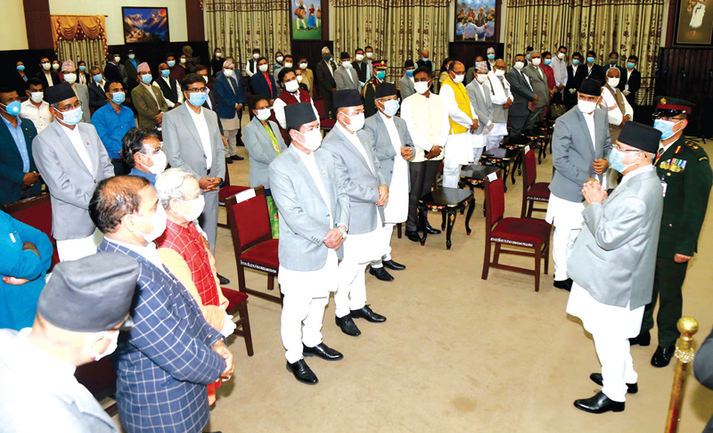 सत्तामै रहने विश्वासका साथ ओलीद्वारा मन्त्रिपरिषद विस्तार