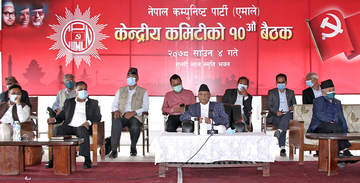 एमाले विभाजनको उत्कर्षमा, विभाजनमा प्राविधिक समस्या