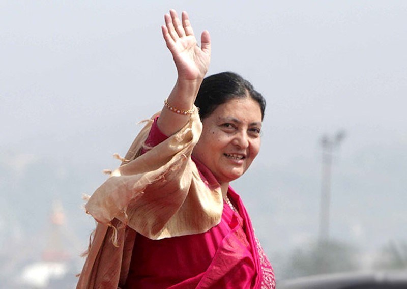 राष्ट्रपति भण्डारी लुम्बिनीमा