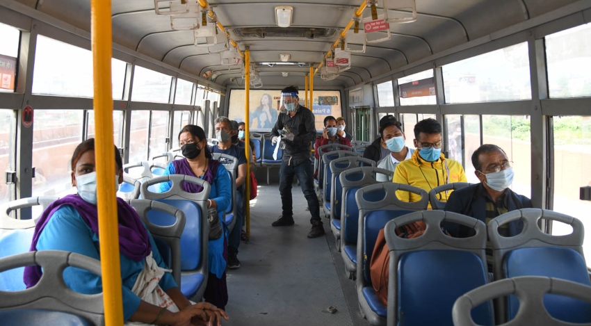 मास्क नलगाउने यात्रुले अब सार्वजनिक सवारी साधनमा चढ्न नपाउने
