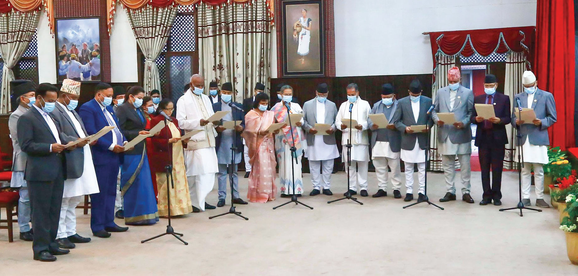 बामपन्थी सरकारमा प्रजातान्त्रिक नेतृत्व, पूर्ण भयो मन्त्रिमण्डल