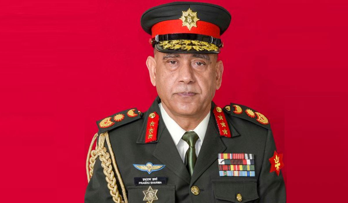 प्रधानसेनापति शर्मा आज भारत भ्रमणमा जाँदै