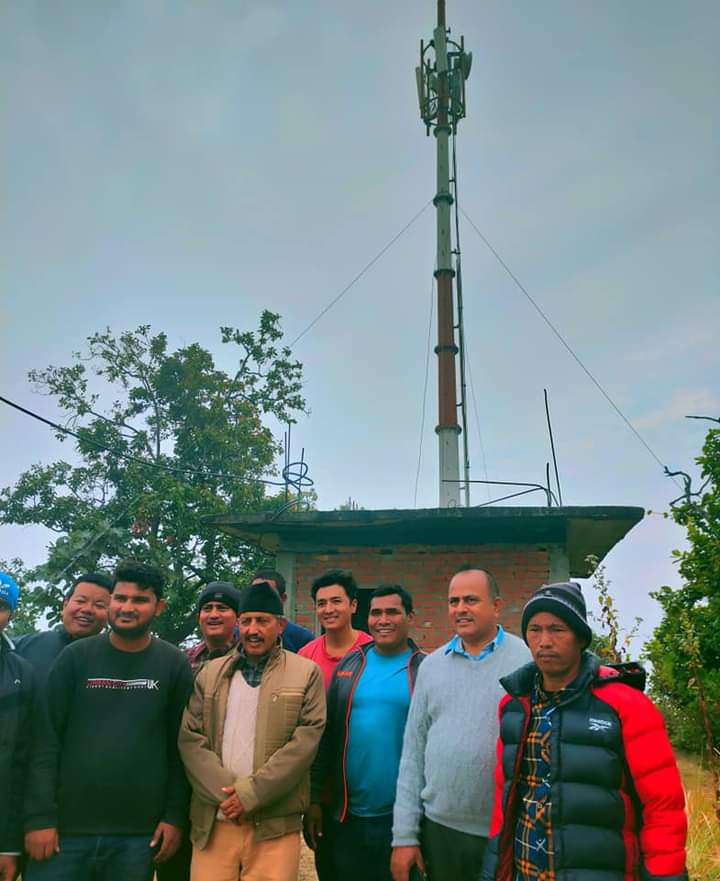 टेलिकमकाे टावर सञ्चालनमा आएपछि महोत्तरीको उत्तरी क्षेत्रमा खुसियाली