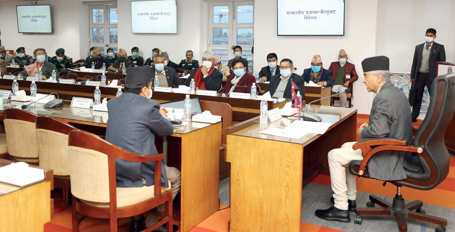 सीसीएमसीसीको बैठकमा स्मार्ट लकडाउन र हवाइ उडानबारे छलफल