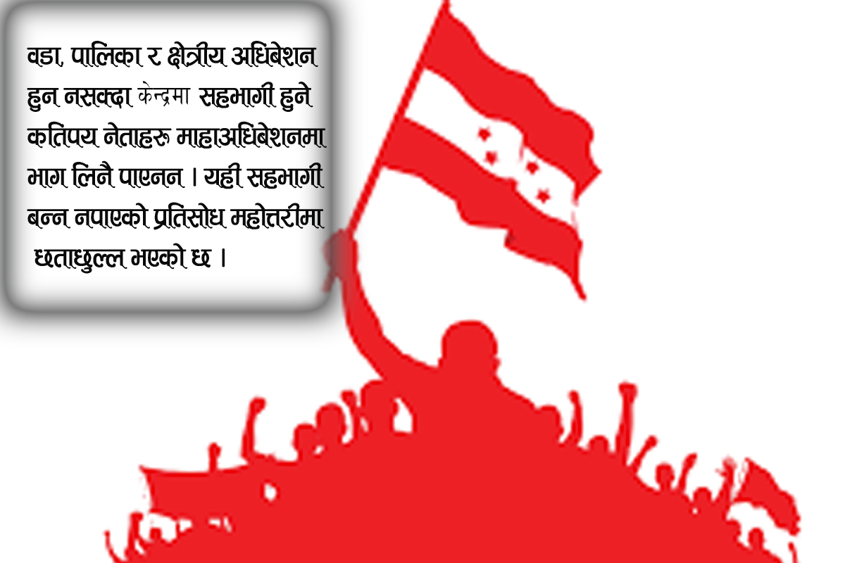 कांग्रेस महाधिवेशनमा सहभागी हुन नपाएका असन्तुष्ट नेताले जिल्ला अधिवेशन नै गर्न नदिने