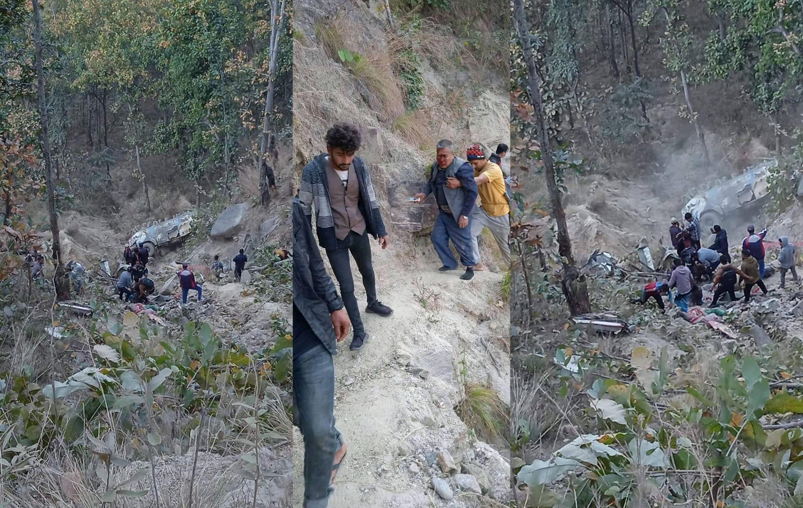 संखुवासभामा बस दुर्घटना हुँदा १४ जनाको मृत्यु
