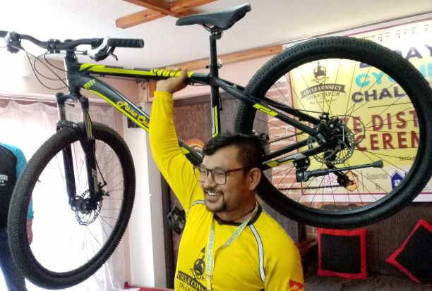 २१ दिने साइकलिङ च्यालेन्जको उपाधि सुनिललाई