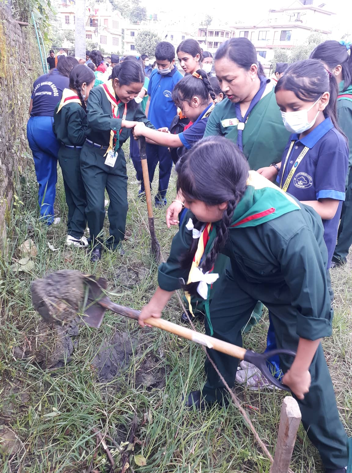 नेपाल स्काउटद्वारा वृक्षारोपण