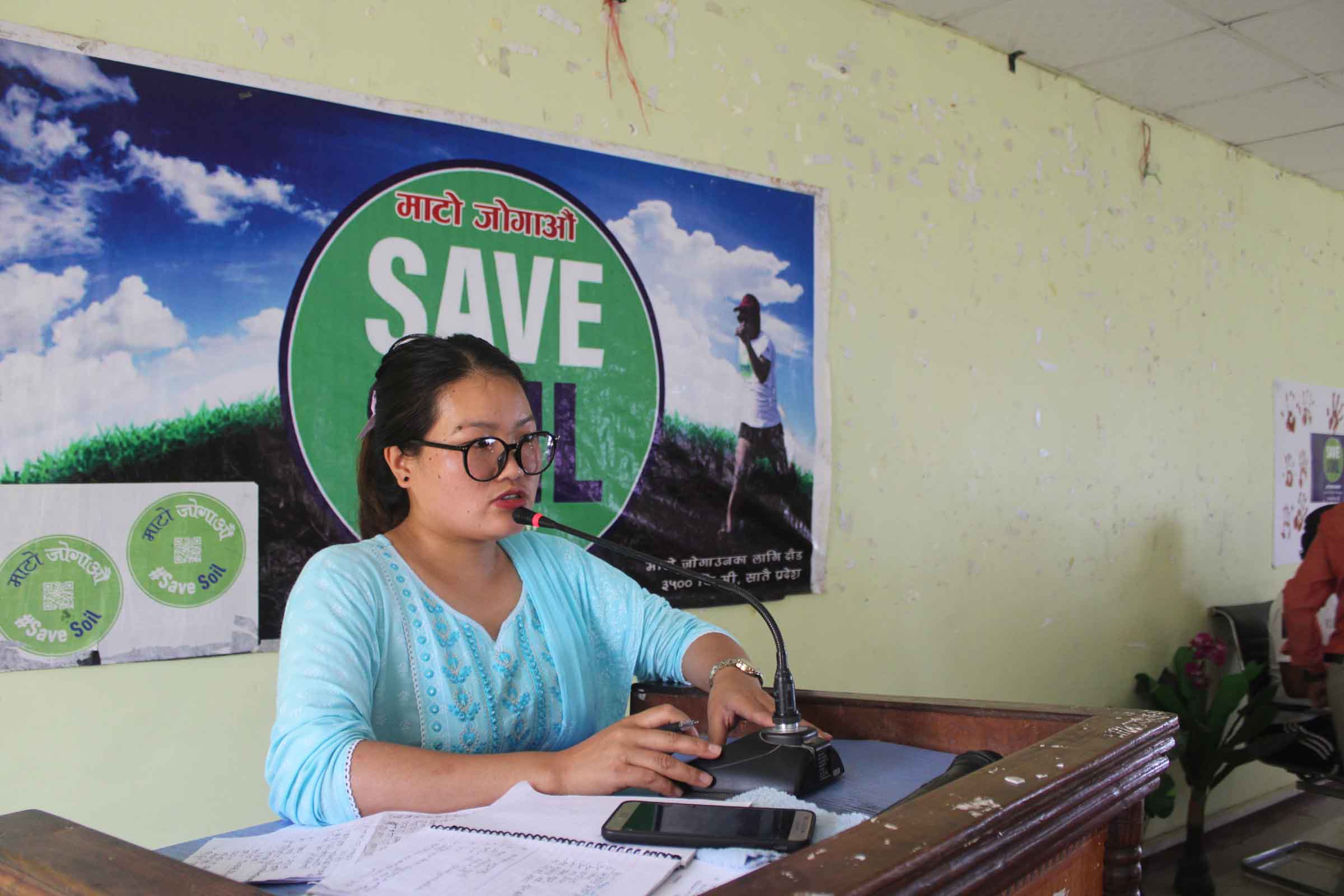 ‘माटो जोगाऔं’ अभियान लिएर दौड सुरु गरेका पुन खोटाङ पुगे 