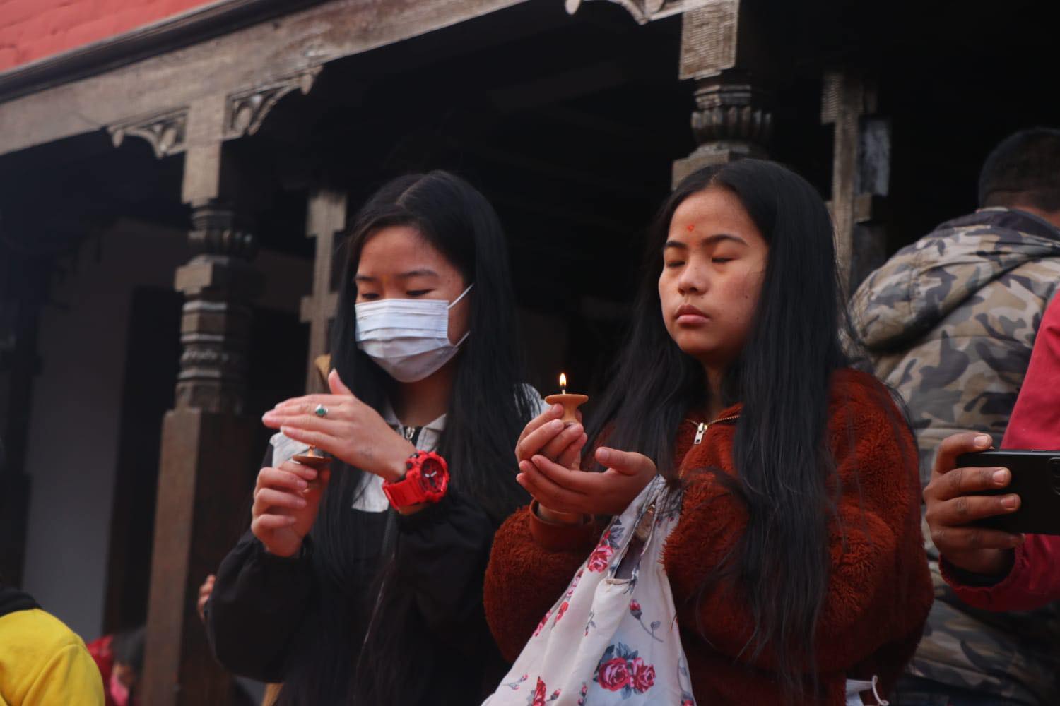 आज सरस्वती पूजा, सरस्वती मन्दिरहरूमा घुइँचो