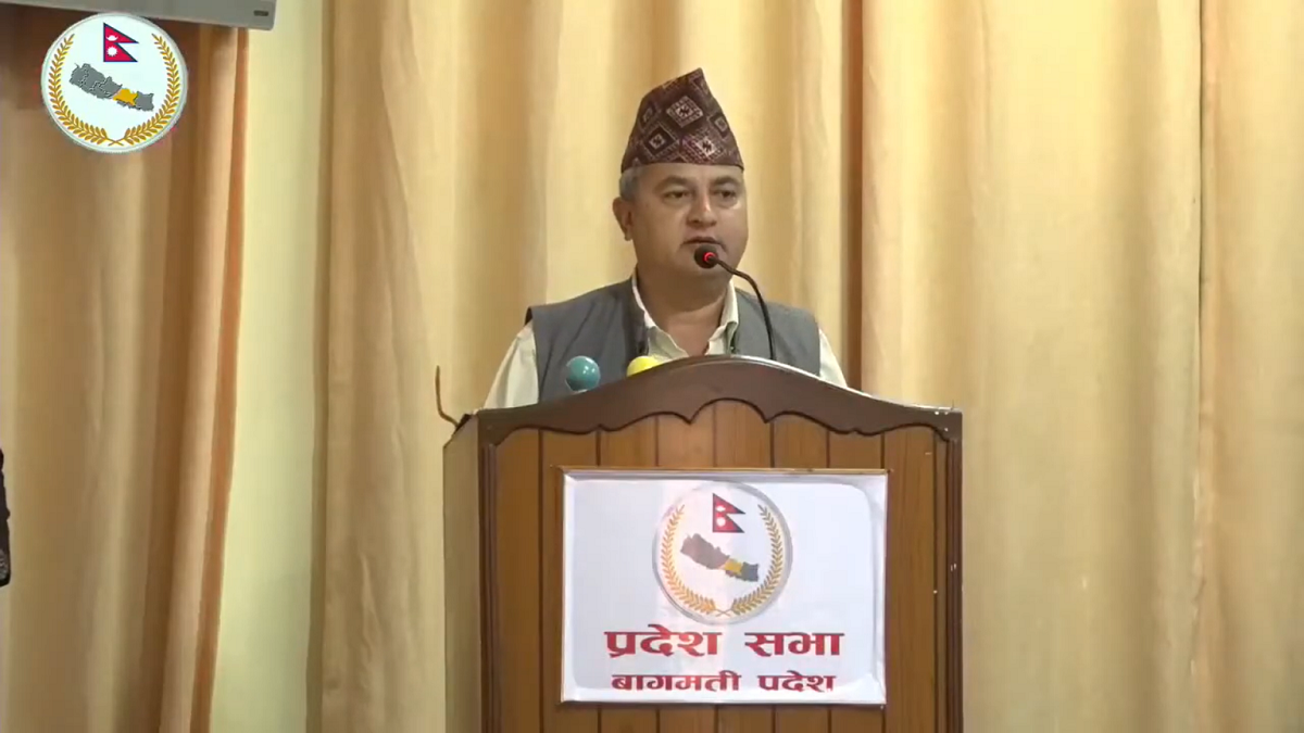 बाग्मतीका मुख्यमन्त्री जम्मरकट्टेलले दोस्रो पटक विश्वासको मत लिदैँ