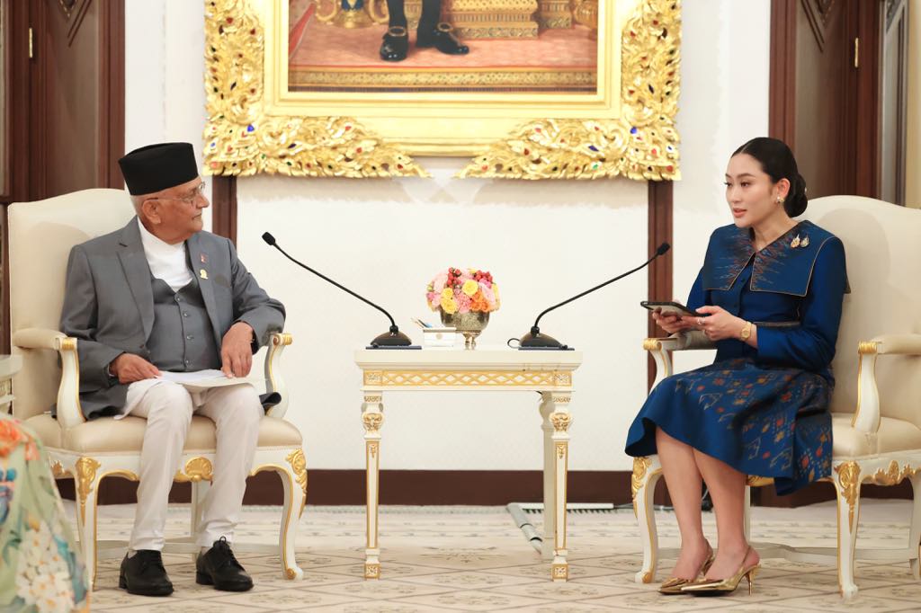 प्रधानमन्त्री ओली र थाइल्याण्डकी समकक्षीबीच भेटवार्ता