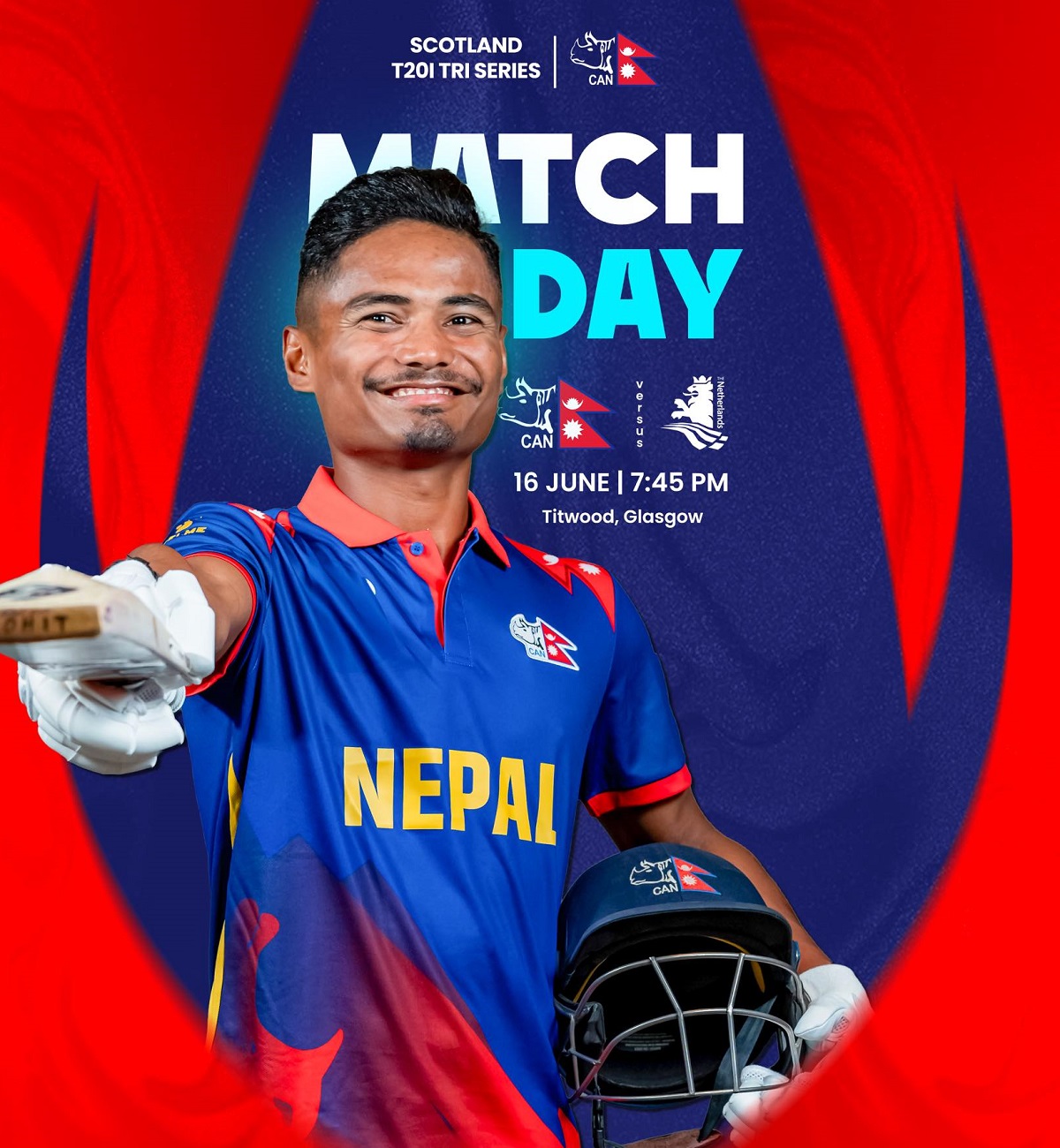 आज १००औँ टी–२० खेल खेल्दै नेपाल