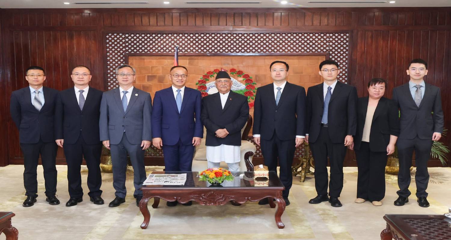 प्रधानमन्त्री ओली र चिनियाँ विकास सहयोग एजेन्सी अध्यक्षबीच भेट: सम्बन्ध र सहकार्यमा जोड