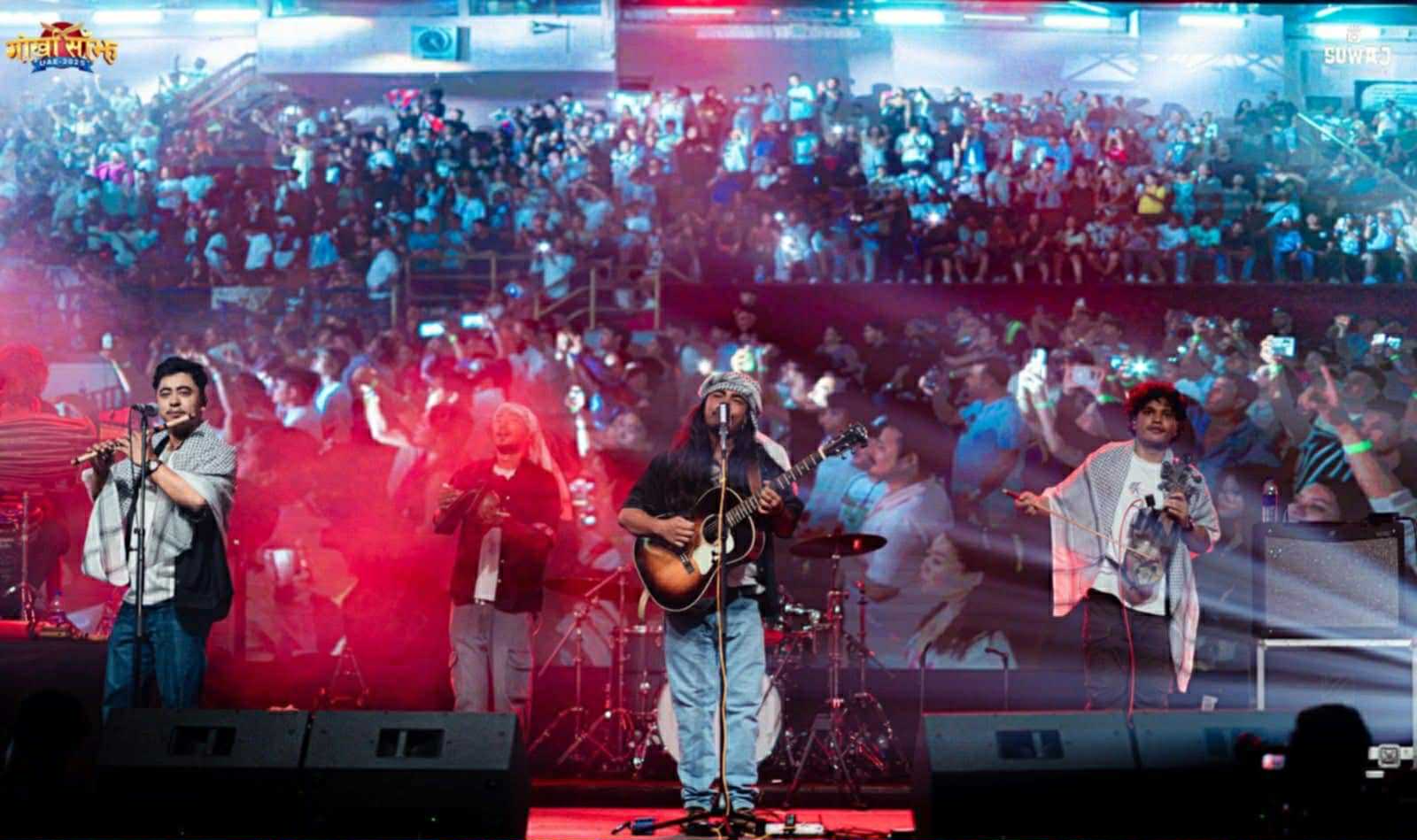 दुबईको बाफिलो गर्मीमा कुमा सागरको चर्को संगीत— ४ हजारभन्दा बढी दर्शकसँग रमाए ‘गोर्खा साँझ’ मा (फोटोफिचर)