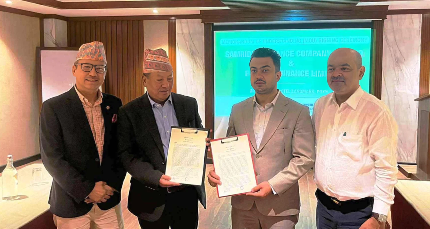 समृद्धि फाइनान्स र पोखरा फाइनान्स कम्पनी मर्जरमा जाने सम्झौता