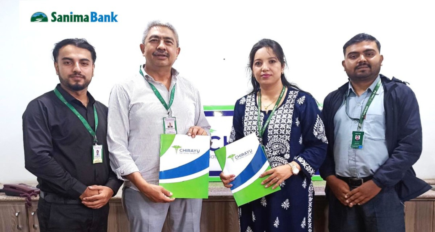 सानिमा बैंकले डिजिटल भुक्तानीमा चिरायु अस्पतालमा १० प्रतिशत छुट