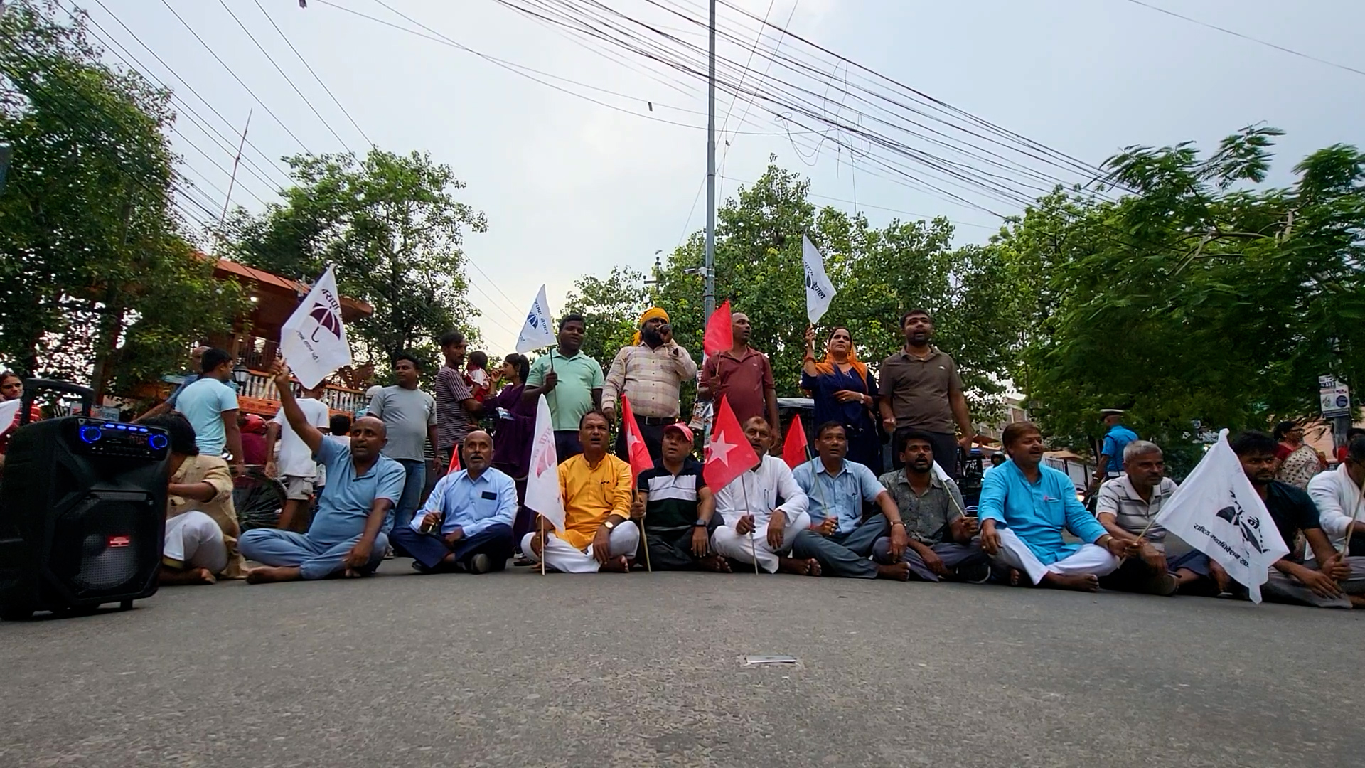जसपा नेपालको जनकपुरधाममा विरोध प्रदर्शन जारी