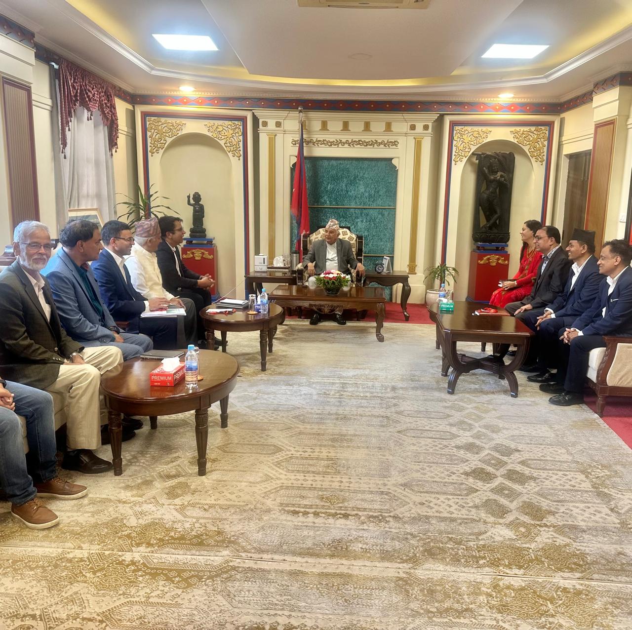 राष्ट्रपति रामचन्द्र पौडेलले भानु साहित्य उद्यान निर्माणको शुभारम्भ गर्ने