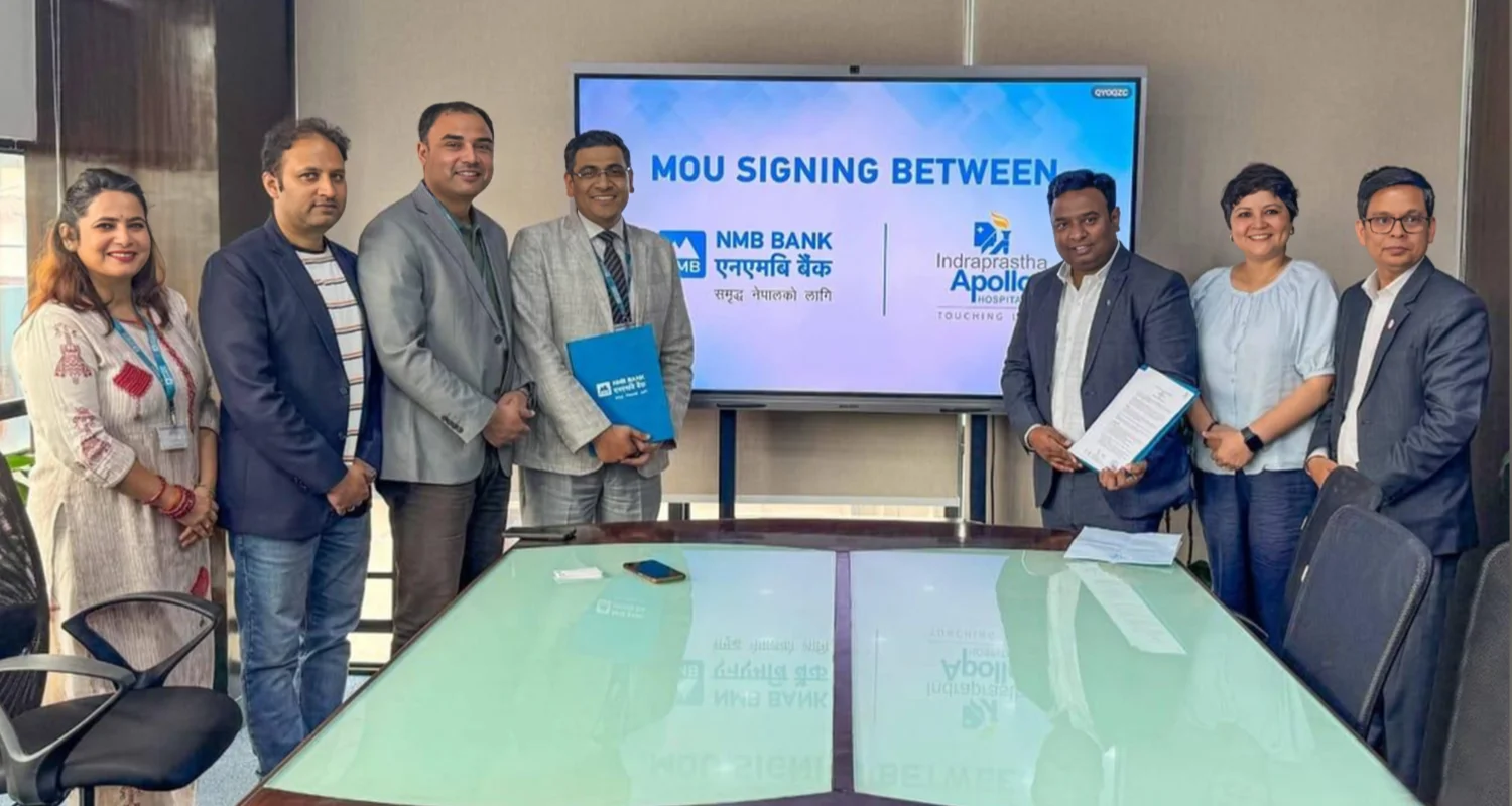 एनएमबी बैंक र भारतको इन्द्रप्रस्थ अपोलो अस्पतालबीच छूट म्झौता