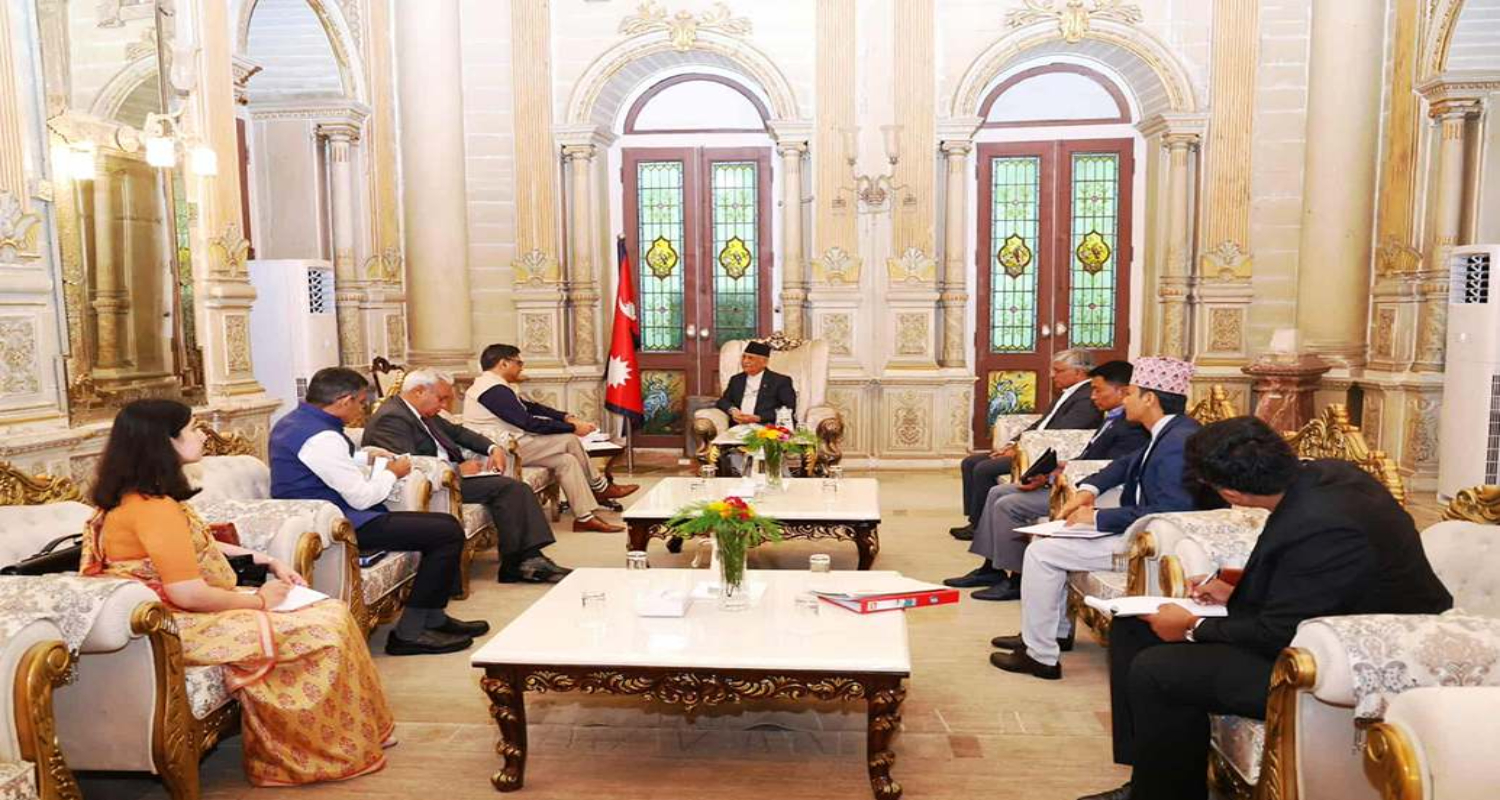 भारतीय विदेश सचिव मिश्री र प्रधानमन्त्री ओलीबीच भेटवार्ता