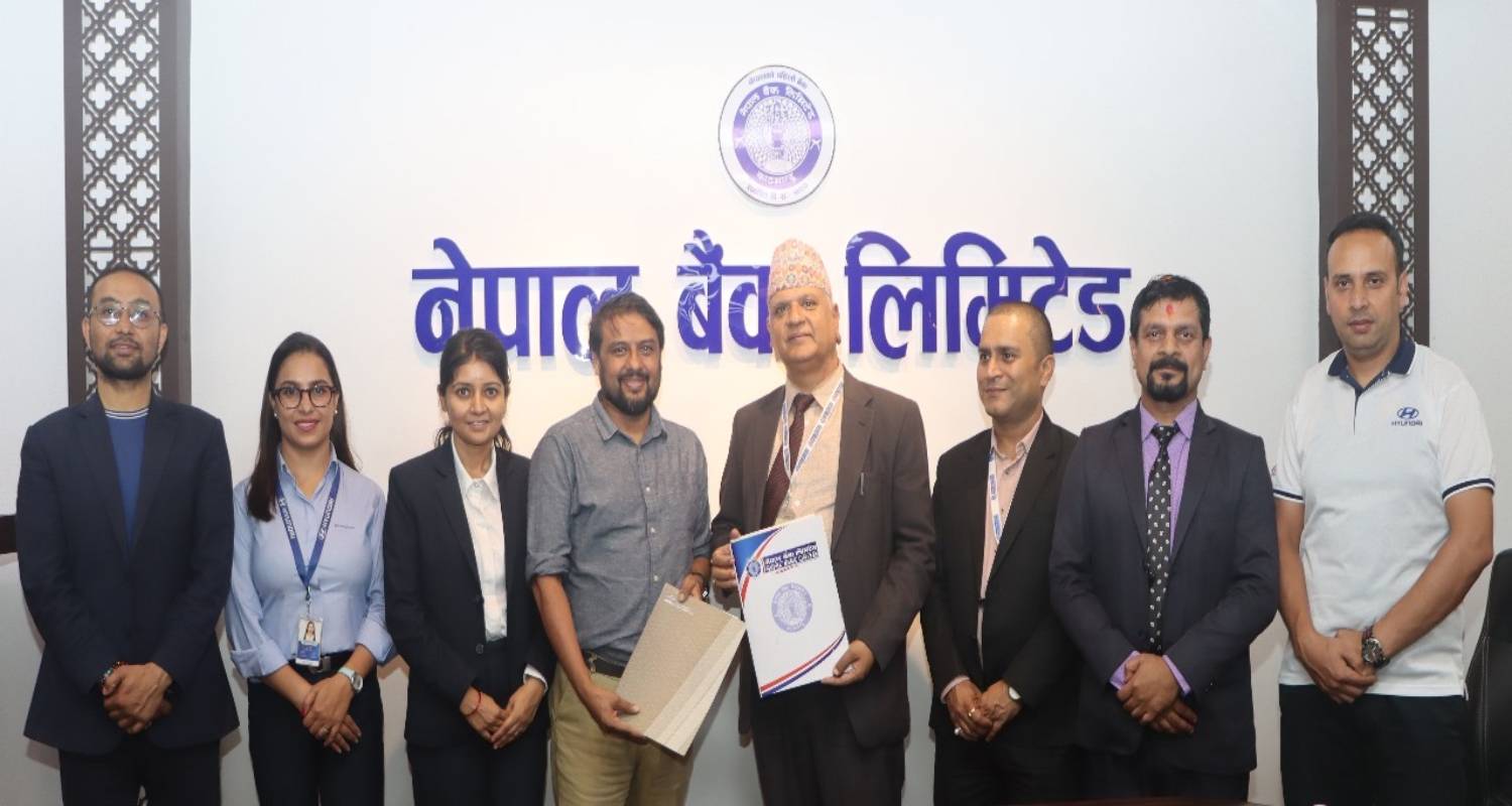 नेपाल बैंकका कर्मचारी र ग्राहकलाई Hyundai गाडी खरिदमा विशेष छुट प्रदान गर्ने सम्बन्धी सम्झौता 