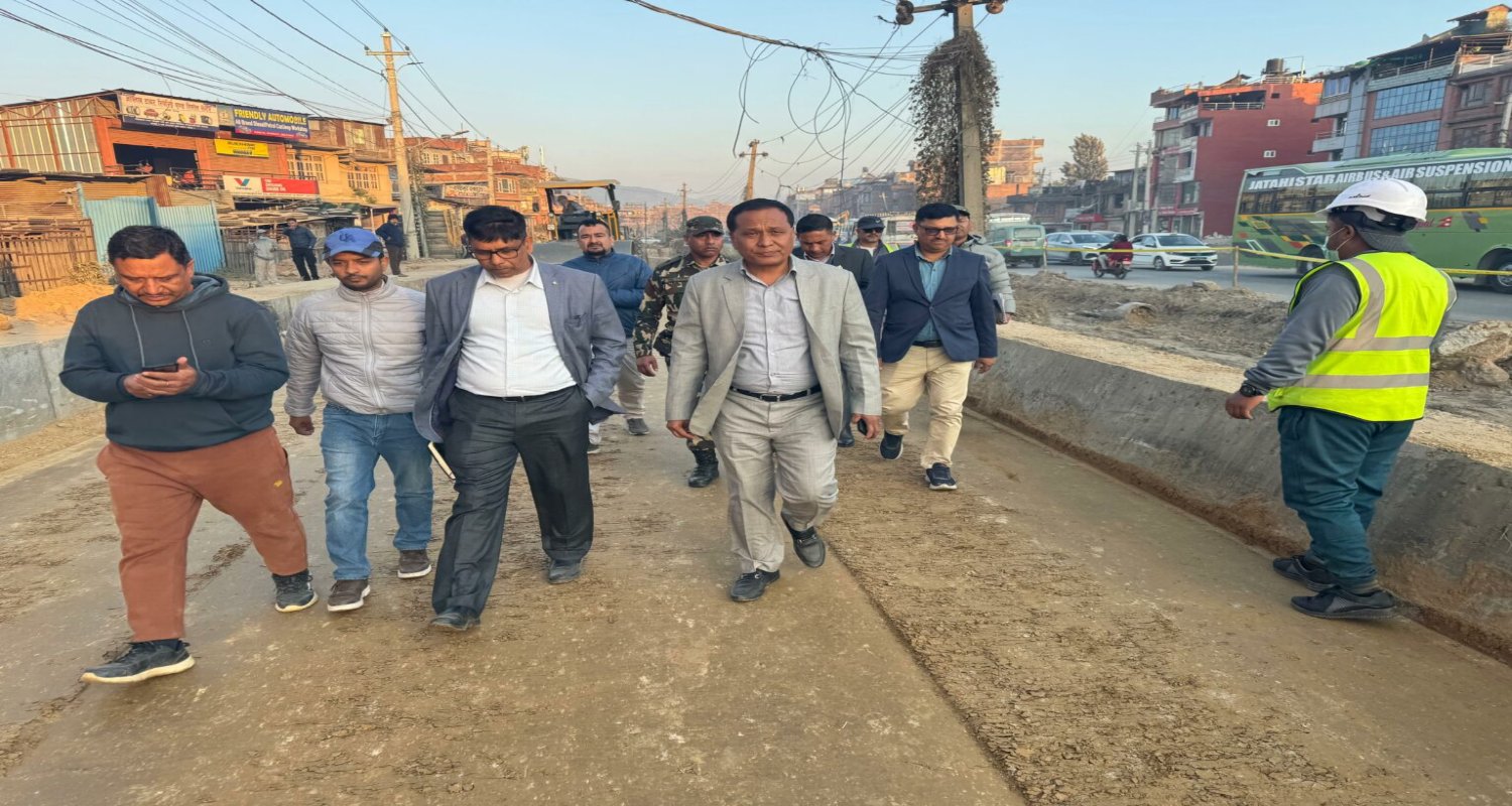 सूर्यविनायक–धुलिखेल सडक विस्तारले लियो गति: समग्र प्रगति ५०% नाघ्यो