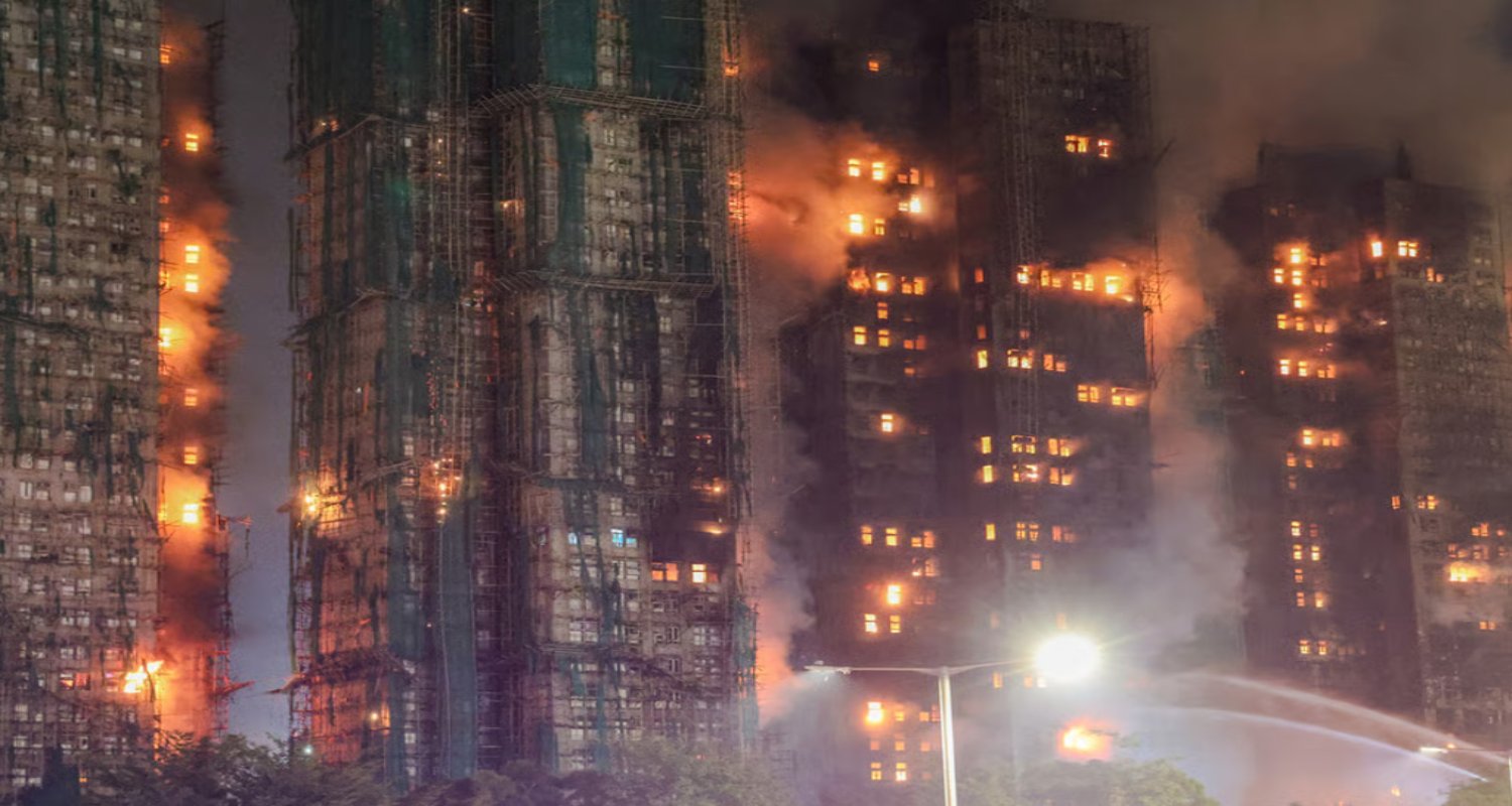 हङकङको हाउजिङ कम्प्लेक्समा भीषण आगलागी: ४४ जनाको मृत्यु, सयौँ बेपत्ता