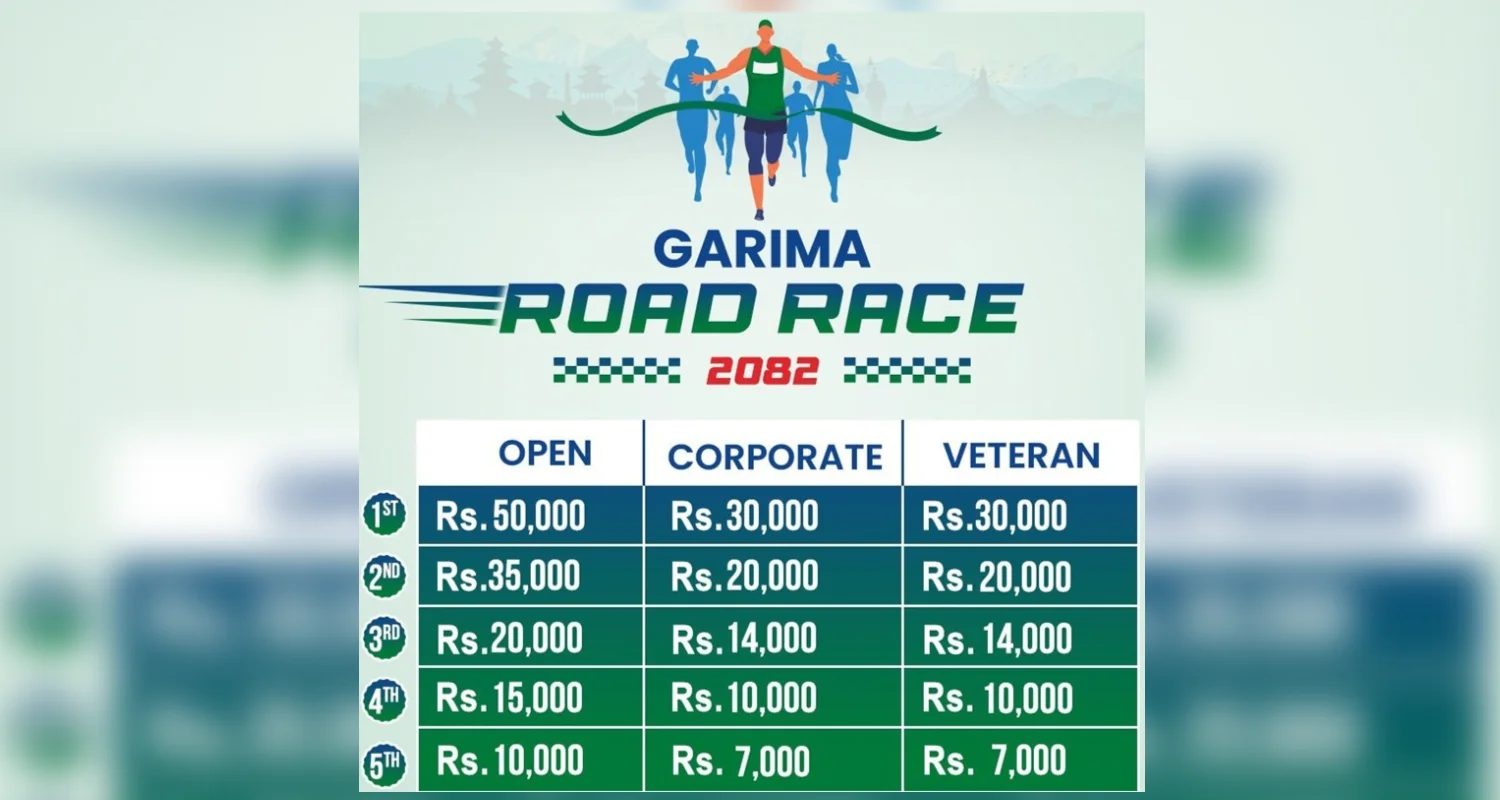 गरिमा रोड रेस’ मा अब भेट्रान समूह: रु. १ लाख भन्दा बढी नगद पुरस्कारको होड