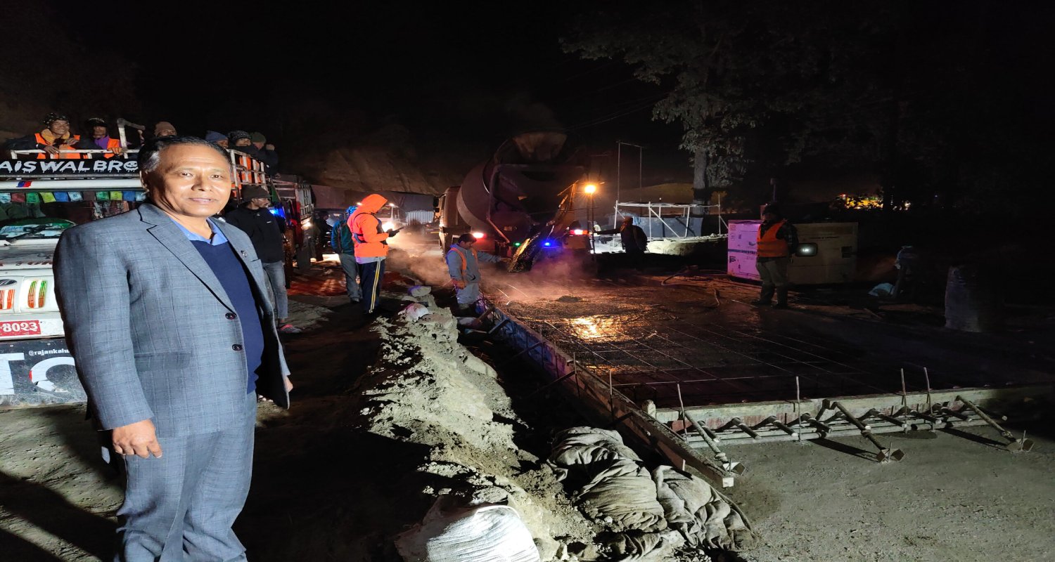 नवलपुरमा मोडल मुख्यालय समयमै पूरा गर्न मन्त्री घिसिङको निर्देशन