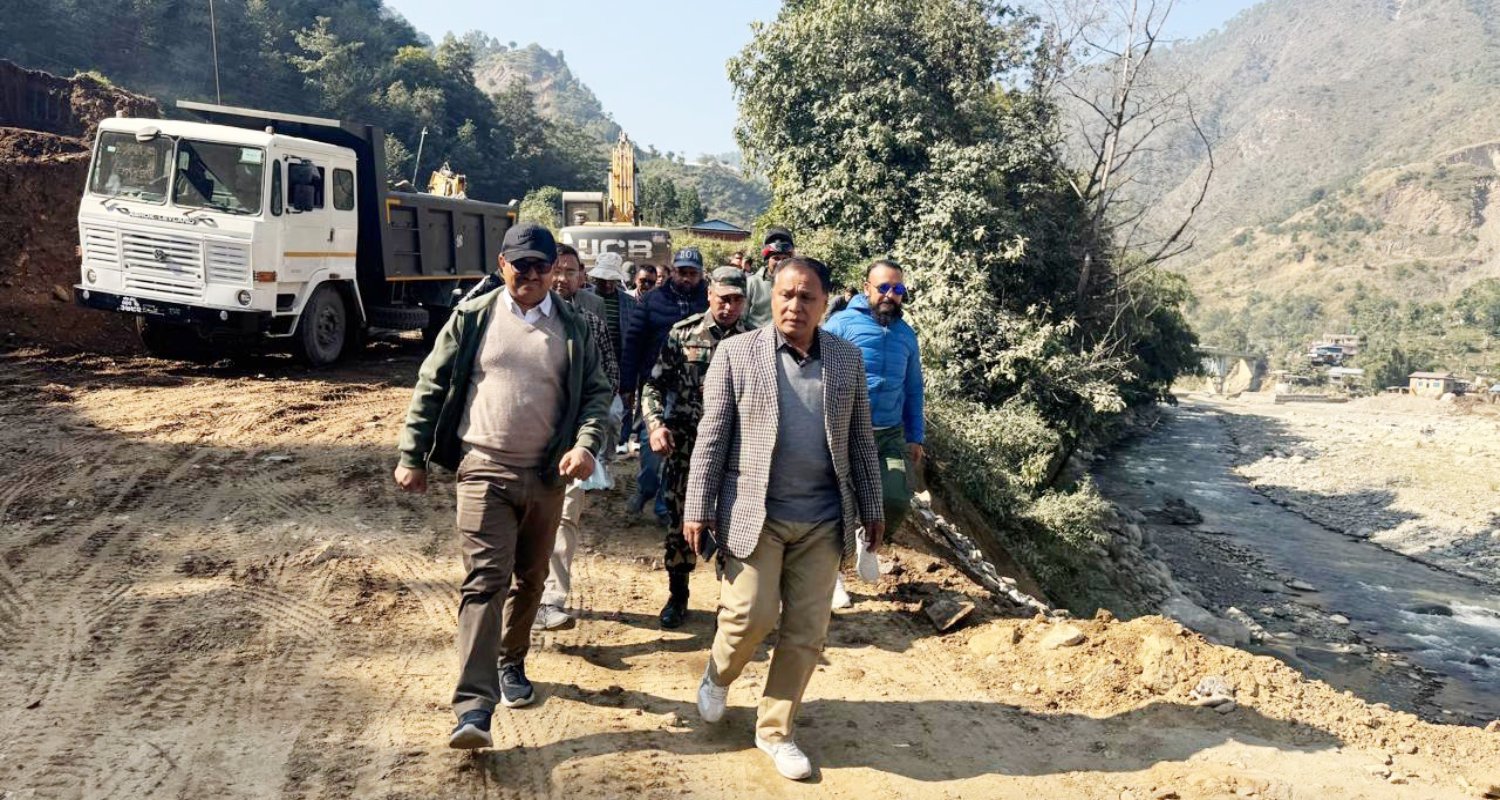 बीपी राजमार्ग पुनर्निर्माणले गति लियो, क्षतिग्रस्त खण्ड दुई लेनको बन्दै