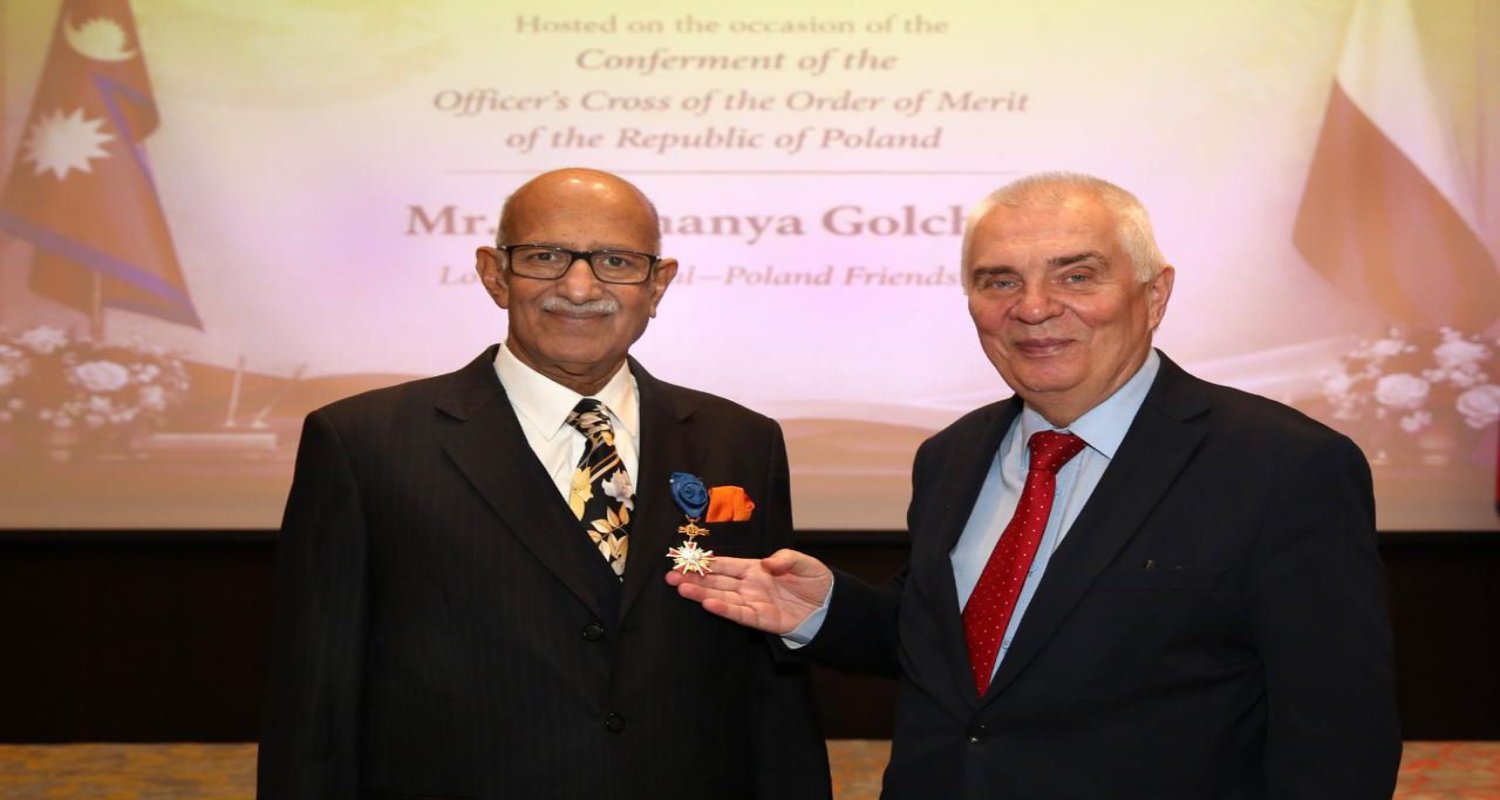 लोकमान्य गोल्छालाई पोल्यान्डको उच्च सम्मान