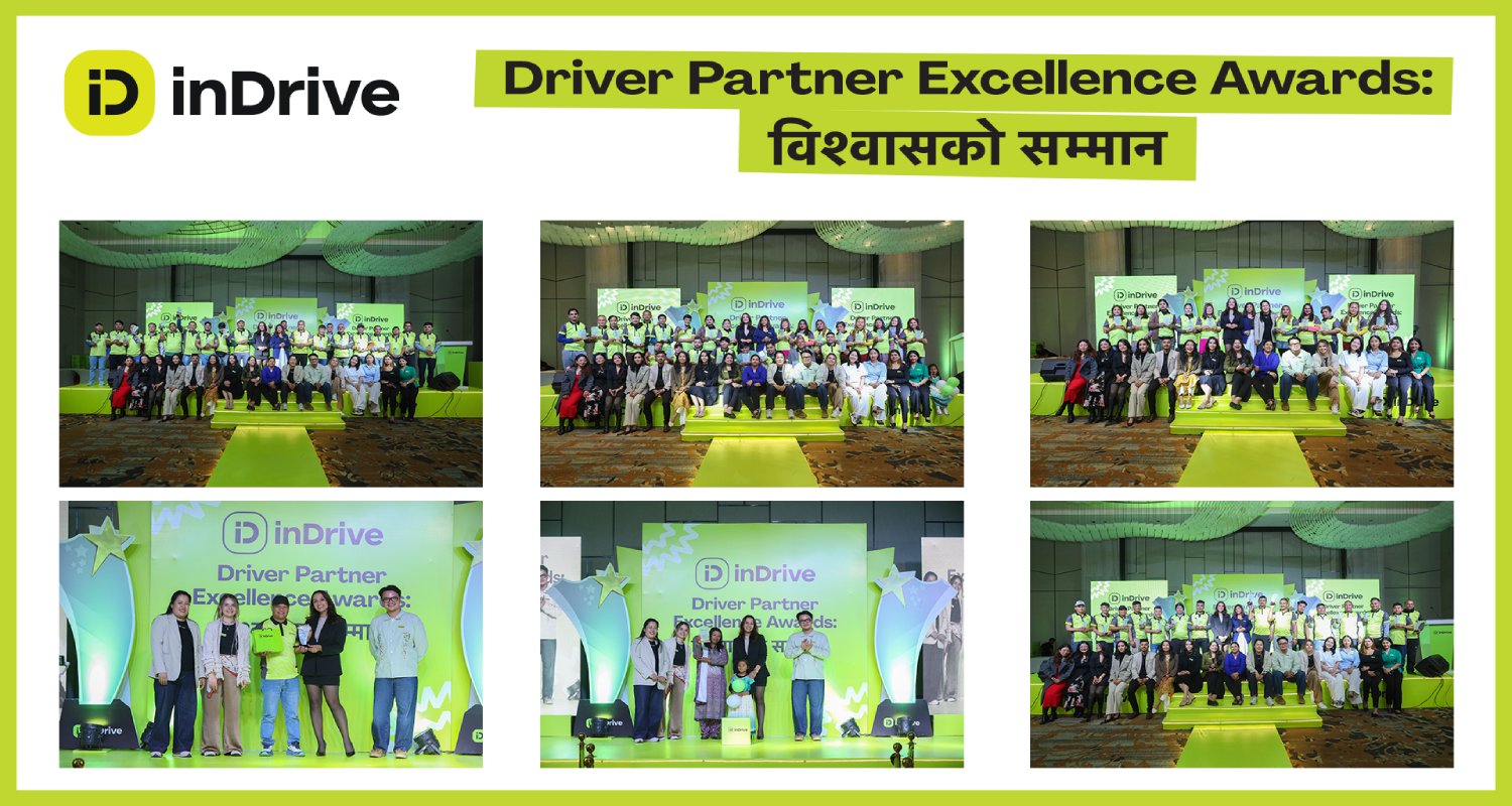 इनड्राइभले उत्कृष्ट ड्राइभर पार्टनरहरूलाई सम्मान